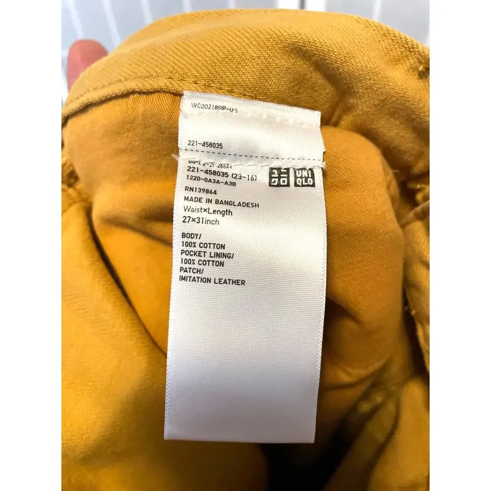 Marni x Uniqlo Wide Leg Pants Mustard Yellow 27x31 Oversized Contemporary Artsy - Picture 7 of 8